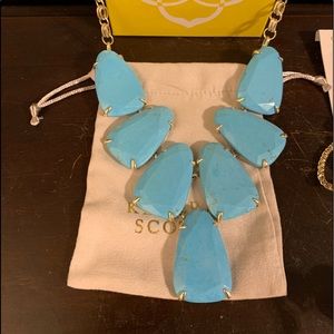 EUC Turquoise Harlow in Gold worn once